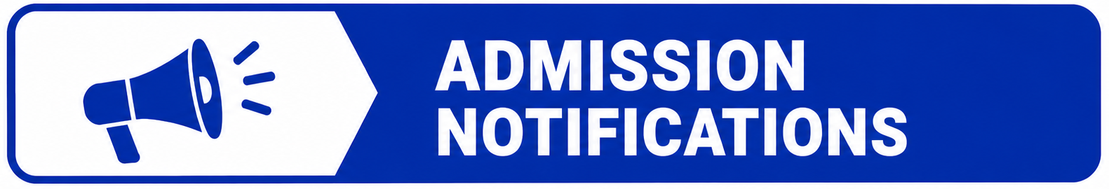 Admission Notifications